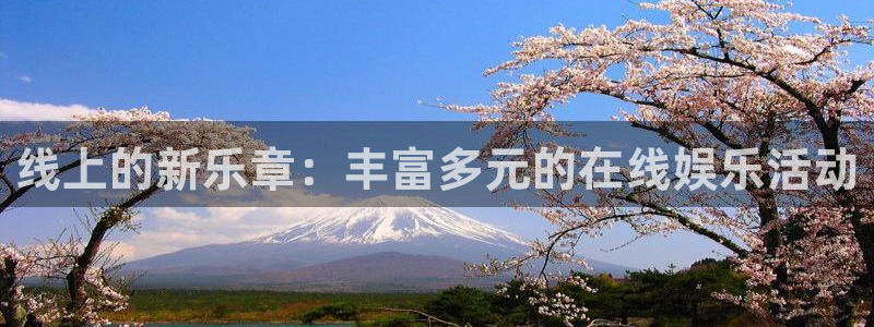 新航娱乐登录地址：线上的新乐章：丰富多元的在线娱乐活动